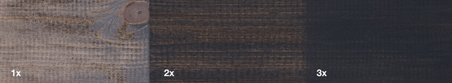 Restol™ Anthracite Grey on untreated wood: - Restol™