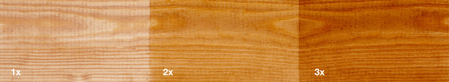 Restol™ Natural Brown on untreated wood: - Restol™