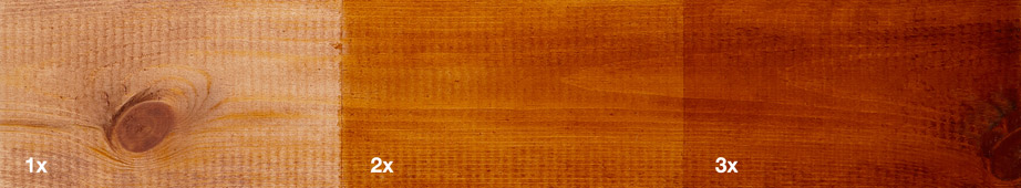 Restol™ Brown on untreated wood: - Restol™