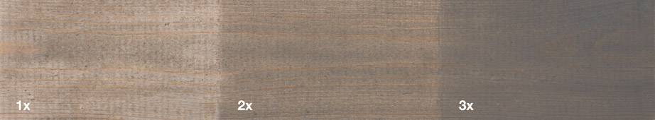 Restol™ Grey on untreated wood: - Restol™