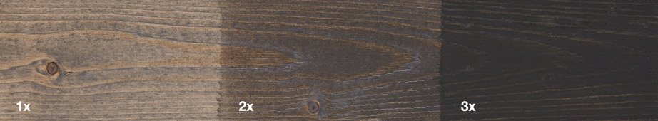 Restol™ Indiana Grey on untreated wood: - Restol™