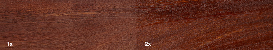 Restol™ Incolore UV Extra sur du bois de feuillus : - Restol™